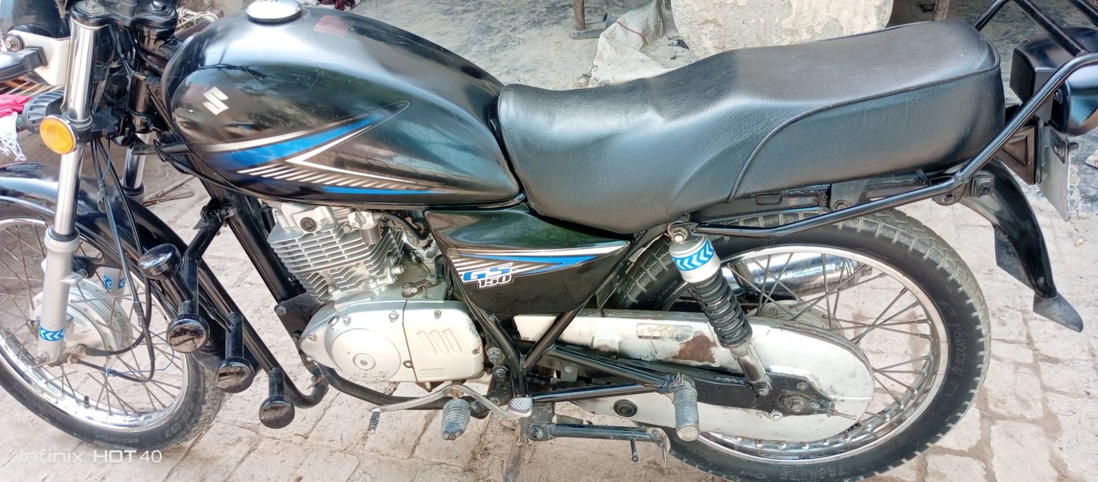 Suzuki GS 150 Black color for sale in Bahawalpur, photo 6